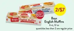Fresh Thyme Bays English Muffins offer