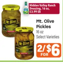 Tony’s Fresh Market Mt. Olive Pickles offer