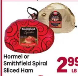 Tony’s Fresh Market Hormel or Smithfield Spiral Sliced Ham offer