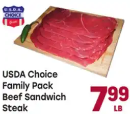 Tony’s Fresh Market USDA Choice Family Pack Beef Sandwich Steak offer
