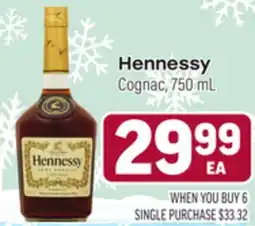 Tony’s Fresh Market Hennessy Cognac offer