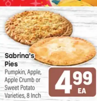 Tony’s Fresh Market Sabrina's Pies offer