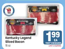 Tony’s Fresh Market Kentucky Legend Sliced Bacon offer