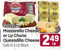 Tony’s Fresh Market GaLbani Mozzarella Cheese or La Chona Quesadilla Cheese offer