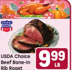 Tony’s Fresh Market USDA Choice Beef Bone-In Rib Roast offer