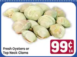 Tony’s Fresh Market Fresh Oysters or Top Neck Clams offer