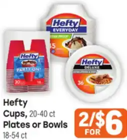 Tony’s Fresh Market Hefty Cups, 20-40ct Plates or Bowls 18-54ct offer