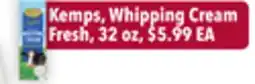 Tony’s Fresh Market Kemps, Whipping Cream offer