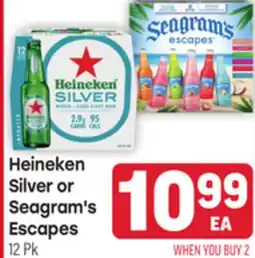 Tony’s Fresh Market Heineken Silver or Seagram's Escapes offer