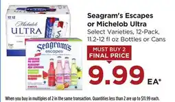 Food 4 Less Seagram's Escapes or Michelob Ultra offer