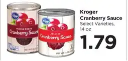 Food 4 Less Kroger Cranberry Sauce offer
