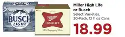Food 4 Less Miller High Life or Busch offer