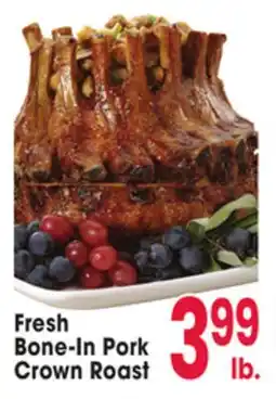 Jewel-Osco Fresh Bone-In Pork Crown Roast offer