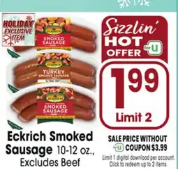 Jewel-Osco Eckrich Smoked Sausage offer