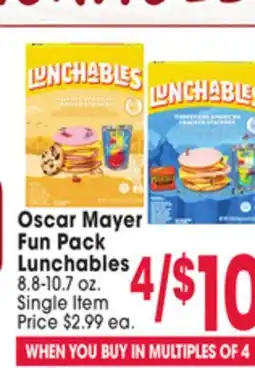 Jewel-Osco Oscar Mayer Fun Pack Lunchables offer