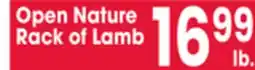Jewel-Osco Open Nature Rack of Lamb offer