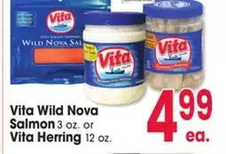 Jewel-Osco Vita Wild Nova Salmon 3 oz. or Vita Herring 12 oz offer