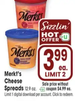 Jewel-Osco Merkt's Cheese Spreads offer