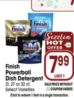 Jewel-Osco Finish Powerball Dish Detergent offer