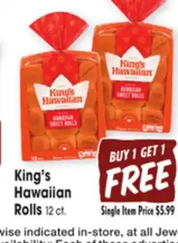 Jewel-Osco King's Hawaiian Rolls offer