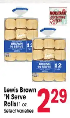 Jewel-Osco Lewis Brown'N Serve Rolls offer