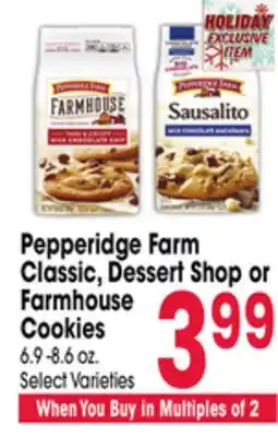Jewel-Osco Pepperidge Farm Classic, Dessert Shop or Farmhouse Cookies offer