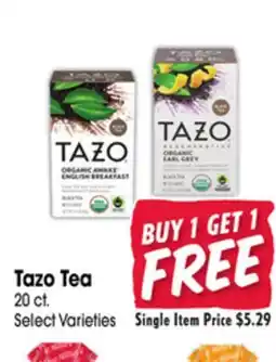 Jewel-Osco Tazo Tea offer