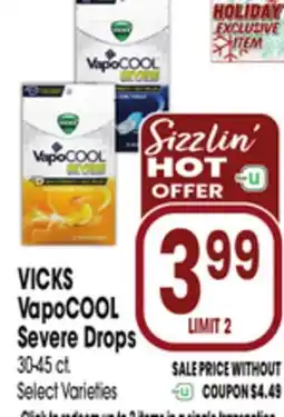 Jewel-Osco VICKS VapoCOOL Severe Drops offer