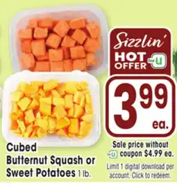 Jewel-Osco Cubed Butternut Squash or Sweet Potatoes offer