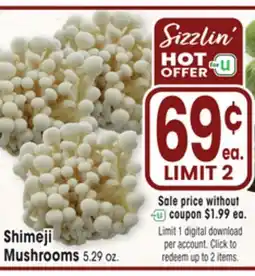 Jewel-Osco Shimeji Mushrooms offer