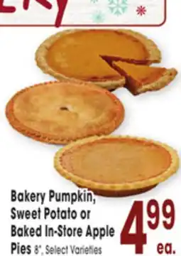 Jewel-Osco Bakery Pumpkin, Sweet Potato or Baked In-Store Apple Pies offer