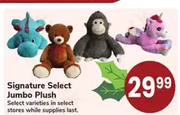 Jewel-Osco Signature Select Jumbo Plush offer
