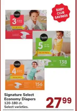 Jewel-Osco Signature Select Economy Diapers offer