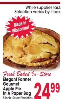 Jewel-Osco Elegant Farmer Gourmet Apple Pie In A Paper Bag offer