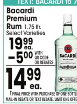 Jewel-Osco Bacardi Premium Rum offer