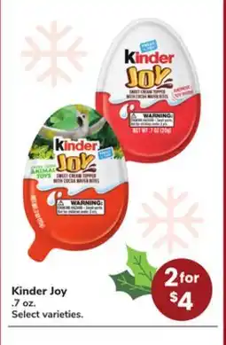 Jewel-Osco Kinder Joy offer
