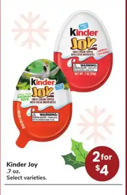 Jewel-Osco Kinder Joy offer