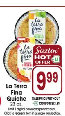Jewel-Osco La Terra Fina Quiche offer