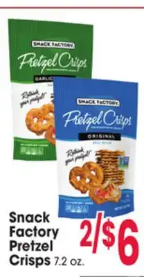 Jewel-Osco Snack Factory Pretzel Crisps offer