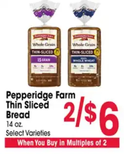 Jewel-Osco Pepperidge Farm Thin Sliced Bread offer