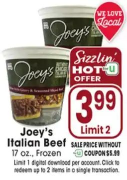 Jewel-Osco Joey's Italian Beef offer