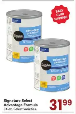 Jewel-Osco Signature Select Advantage Formula offer