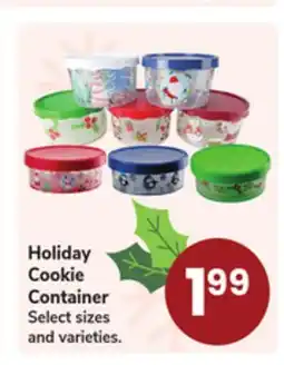 Jewel-Osco Holiday Cookie Container offer