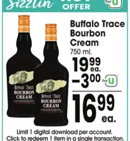 Jewel-Osco Buffalo Trace Bourbon Cream offer