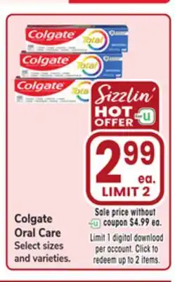Jewel-Osco Colgate Oral Care offer
