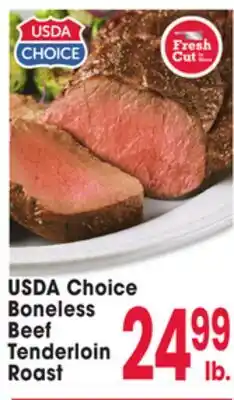 Jewel-Osco USDA Choice Boneless Beef Tenderloin Roast offer