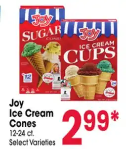 Jewel-Osco Joy Ice Cream Cones offer