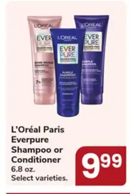 Jewel-Osco L' Oréal Paris Everpure Shampoo or Conditioner offer