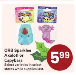 Jewel-Osco ORB Sparklee Axolotl or Capybara offer
