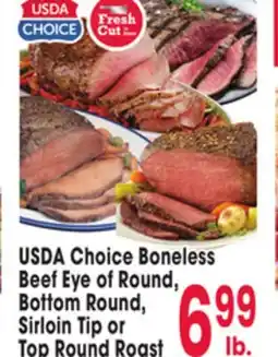Jewel-Osco USDA Choice Boneless Beef Eye of Round, Bottom Round, Sirloin Tip or Top Round Roast offer